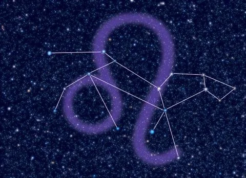 Leo Zodiac constellation Stock-Illustration
