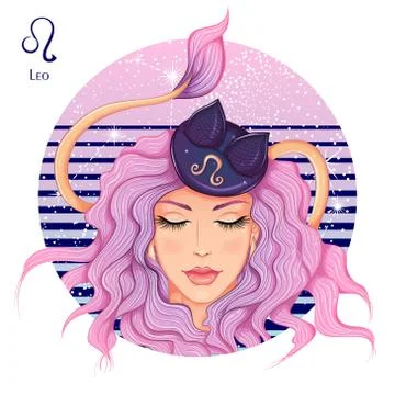 Leo zodiac Stock Illustration