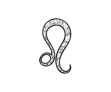 Leo zodiac sign. Stock Illustration