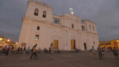 Leon Cathedral Nicaragua Stock Footage 225566920