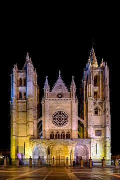Leon Cathedral - Spain Stock Photos