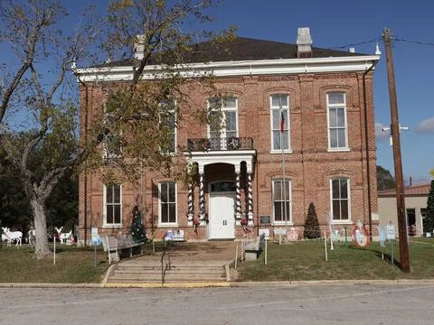 Leon County Courthouse Located in Downtown Centerville TX Stock Photos