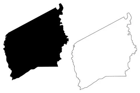 Leon County, Texas (Counties in Texas, United States of America,USA, U.S., US Stock Illustration