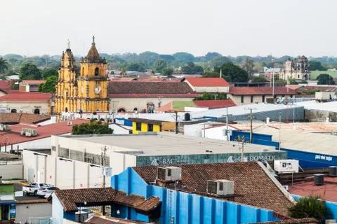 LEON, NICARAGUA - APRIL 25, 2016: Recoleccion church in Leon, Nicaragua Stock Photos