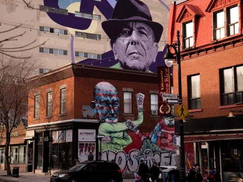 Leonard on the wall. Stock Photos