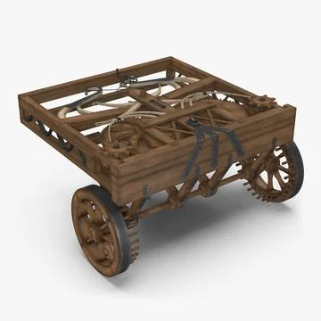 Leonardo Da Vinci Automobile 3D Model