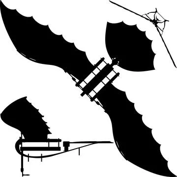 Leonardo Da Vinci Flying Machine Vector イラスト素材
