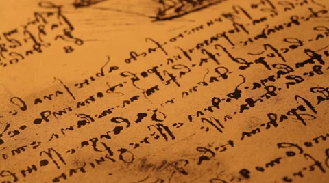 Leonardo Da Vinci's Engineering drawings Stock Footage 37215577