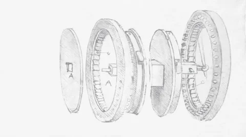 Leonardo da Vinci's Machine Stock Footage 35249960