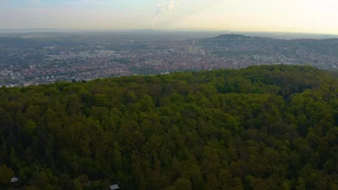 Leonberg above the hill Stock Footage 125228594