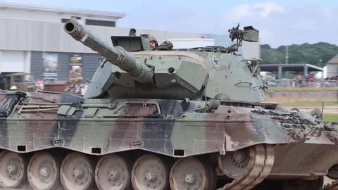 Leopard 1 C2 Canadian Main Battle Tank Stock Footage 245001246