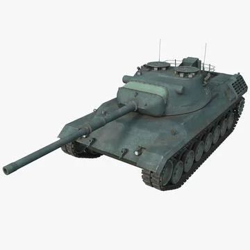 Leopard 1 Germany Main Battle Tank 2 3D Model