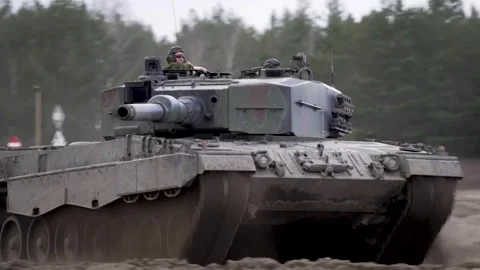 Leopard 2 Tank Stock Footage 296696741