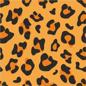 Leopard Animal Print Seamless Vector Pattern or Seamless Vector Background Co 스톡 일러스트
