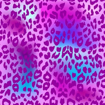 Leopard background. Seamless pattern. Cheetah Animal print. Stock Illustration