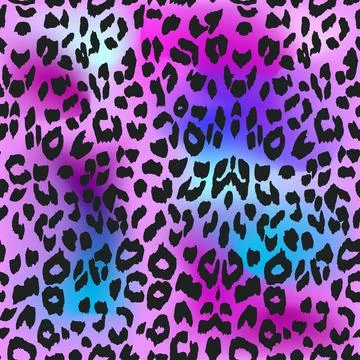 Leopard background. Seamless pattern. Cheetah Animal print. Stock Illustration