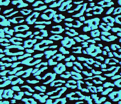 Leopard background. Seamless pattern. Cheetah Animal print. Stock Illustration