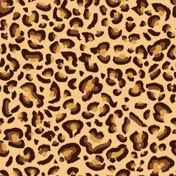 Leopard, cheetah spotted texture, leopard seamless pattern design, background Stock Illustration