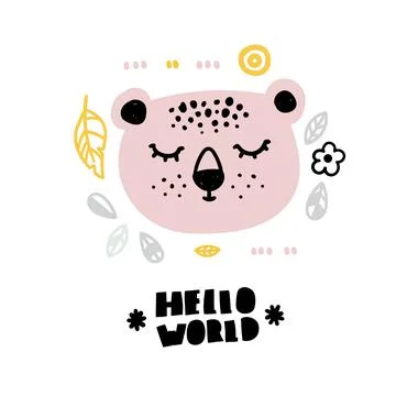 A leopard face Stock Illustration