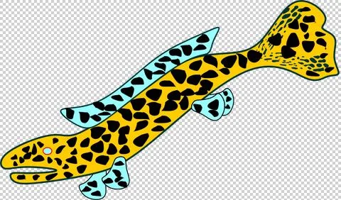 Leopard Fish Stock Illustration