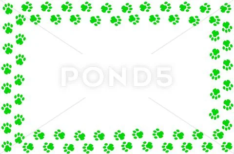 Leopard footprints Stock Illustration