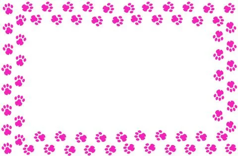 Leopard footprints Stock Illustration