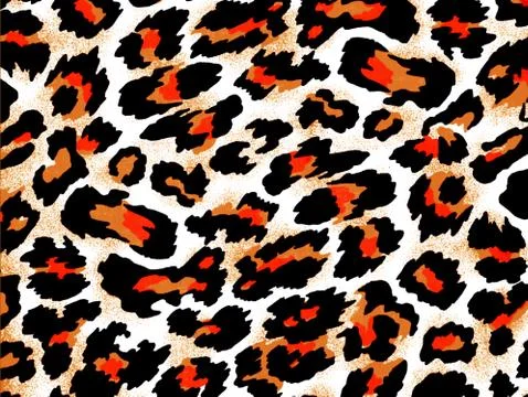 Leopard fur as background Stock Illustration