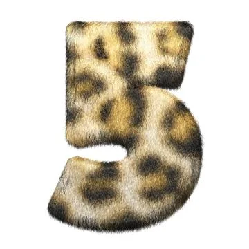 Leopard fur number 5 Stock Illustration