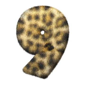 Leopard fur number 9 Stock Illustration