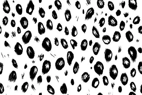 Leopard Grunge brush strokes vector seamless pattern. Hand drawn ink dirty イラスト素材