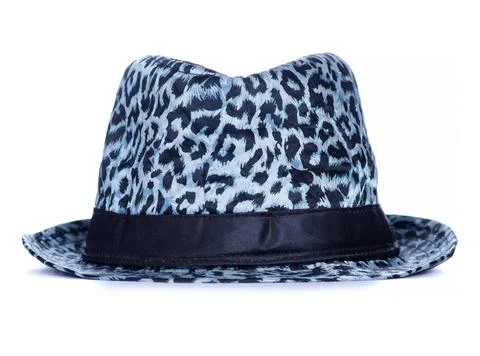 Leopard hat fashion Stock Photos