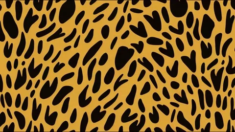 Leopard head color painting animation seamless retro design Stock Footage 220114718