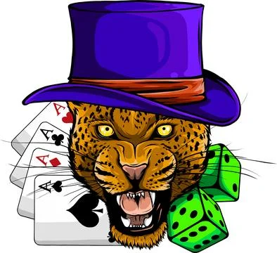 Leopard head in vector, Panthera pardus, big cat, wild animal vector Stock Illustration