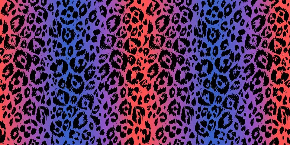 Leopard horizontal illusions Stock Illustration