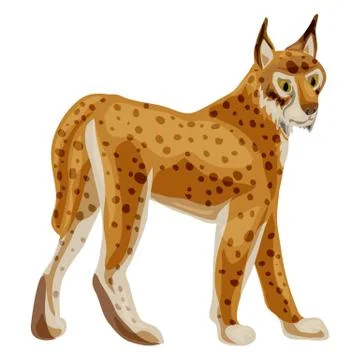 Leopard icon, cartoon style イラスト素材