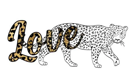 Leopard Illustrazione stock