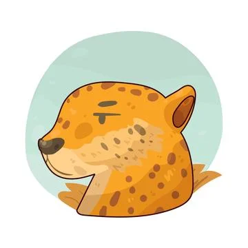 Leopard illustration Illustrazione stock