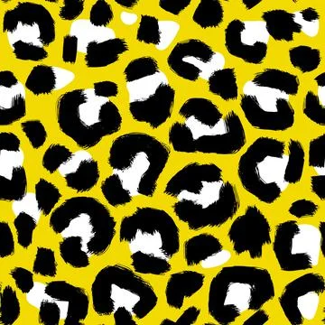 Leopard imitation seamless pattern. Vector illustration 스톡 일러스트