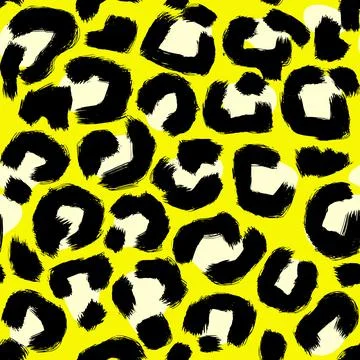 Leopard imitation seamless pattern. Vector illustration 스톡 일러스트