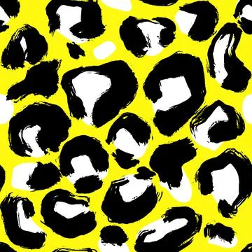 Leopard imitation seamless pattern. Vector illustration Stock Illustration