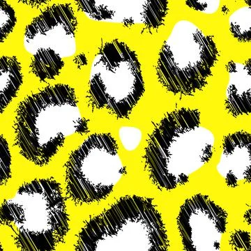 Leopard imitation seamless pattern. Vector illustration 스톡 일러스트