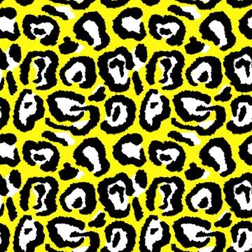 Leopard imitation seamless pattern. Vector illustration Stock Illustration