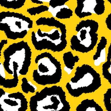 Leopard imitation seamless pattern. Vector illustration Stock Illustration