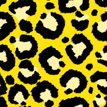 Leopard imitation seamless pattern. Vector illustration Illustrazione stock