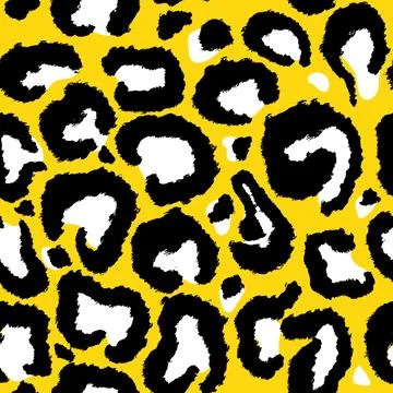 Leopard imitation seamless pattern. Vector illustration Illustrazione stock