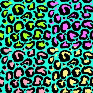 Leopard imitation seamless pattern. Vector illustration Stock Illustration