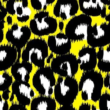 Leopard imitation seamless pattern. Vector illustration Illustrazione stock