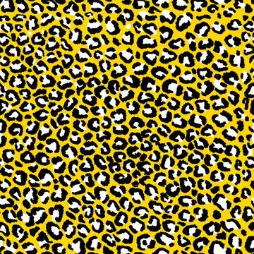 Leopard imitation seamless pattern. Vector illustration Stock Illustration