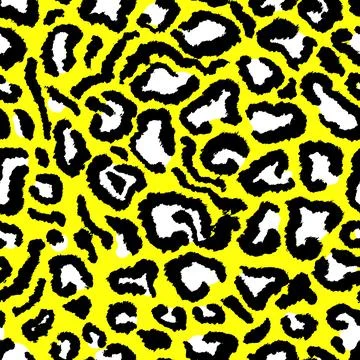 Leopard imitation seamless pattern. Vector illustration Stock Illustration
