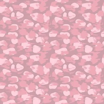 Leopard imitation seamless pink pattern. Vector illustration 스톡 일러스트